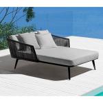 كنبة خارجية حديد - أسود