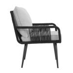 طقم خارجي - دبار - قطعتين - أسود ورمادي