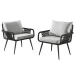 طقم خارجي - دبار - قطعتين - أسود ورمادي