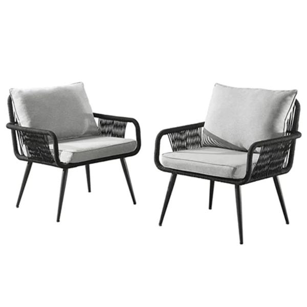 طقم خارجي - دبار - قطعتين - أسود ورمادي