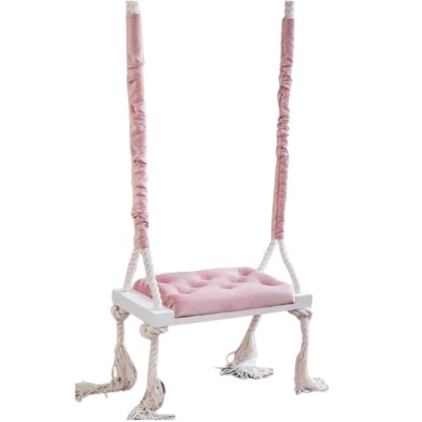 ASL.101 مرجيحة منزلية - زهري وأبيض