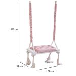 ASL.101 مرجيحة منزلية - زهري وأبيض