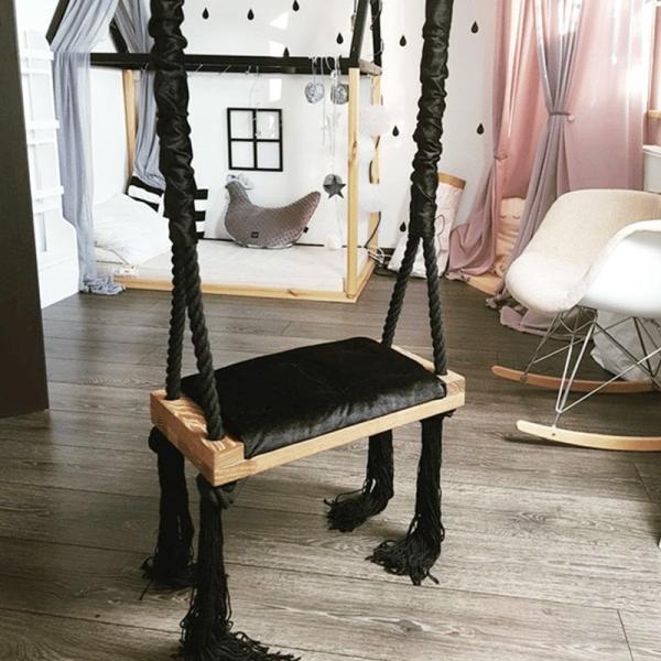 ASL.103 مرجيحة منزلية - أسود وبيج