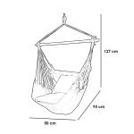 أرجوحة مكرمية معلقة قطن - بيج