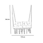 أرجوحة مكرمية معلقة قطن - بيج
