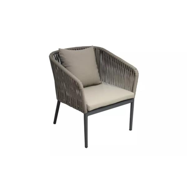 طقم اثاث خارجى 4 قطع - رمادي