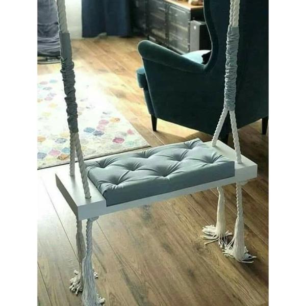 ASL.201 مرجيحة منزلية - أبيض ورمادي