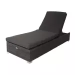 Jaguar Chaise Lounge Chair, 65×200×35 cm, Metal - Brown