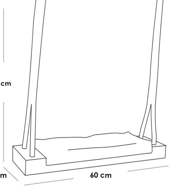 ASL.103 مرجيحة منزلية - أسود وبيج
