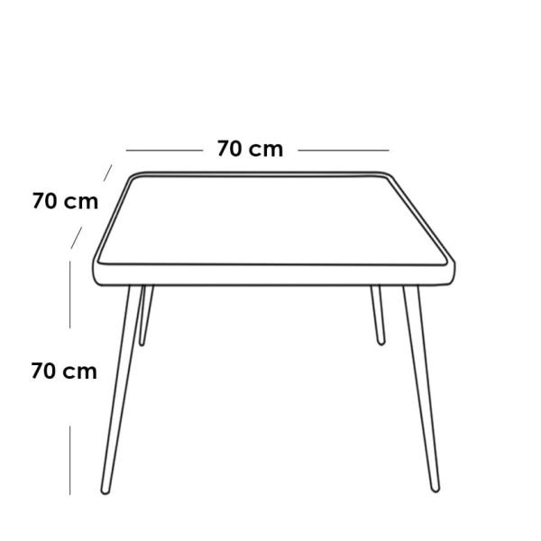 طقم أثاث خارجي حديد و ميش 5 قطعة - بيج و رمادي