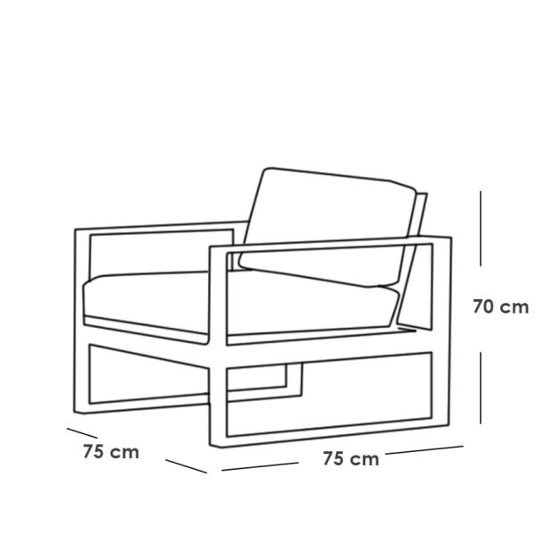 طقم أثاث خارجي حديد 6 قطع - أسود و رمادي
