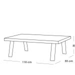 طقم أثاث خارجي حديد 6 قطع - أسود و رمادي