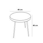 طقم أثاث خارجي حديد و قماش مقاوم للماء 3 قطع - متعدد الالوان