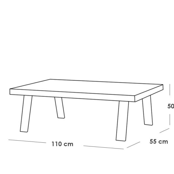 طقم أثاث خارجي حديد 4 قطع - متعدد الألوان