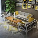 طقم أثاث خارجي حديد 4 قطع - متعدد الألوان