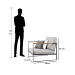 كرسي ستيل - رمادي