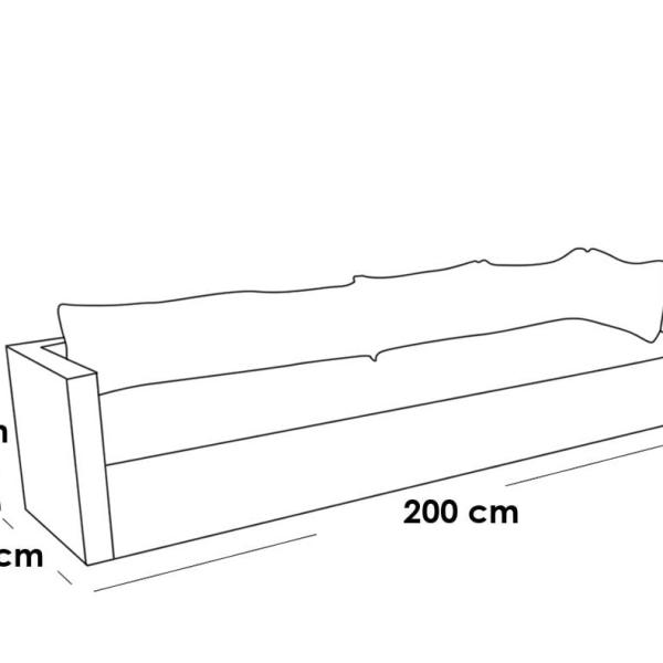 طقم أثاث خارجي راتان 4 قطع - بيج