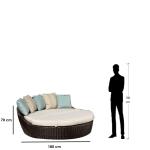 ETH.EL38 كنبة خارجية - بني