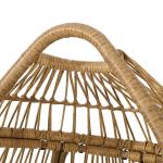 كرسي خارجي راتان - بيج و أوف وايت