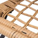 كرسي خارجي راتان - بيج و أوف وايت