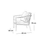 طقم أثاث خارجي حديد و قماش مقاوم للماء 4 قطع - ابيض و رمادي