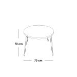 طقم أثاث خارجي حديد و قماش مقاوم للماء 5 قطع - بيج