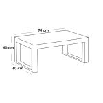 طقم أثاث خارجي حديد و قماش مقاوم للماء 4 قطع - أبيض و بيج