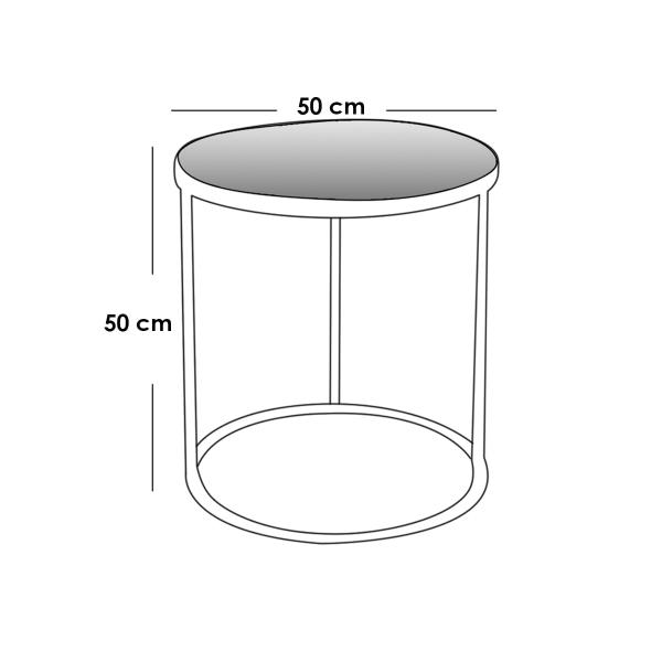 طقم أثاث خارجي حديد و قماش مقاوم للماء 3 قطع -ابيض