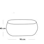 طقم أثاث خارجي راتان 4 قطع - بيج