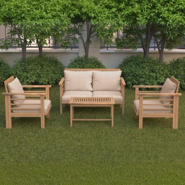 HED.MH025 أثاث خارجي بني و بيج