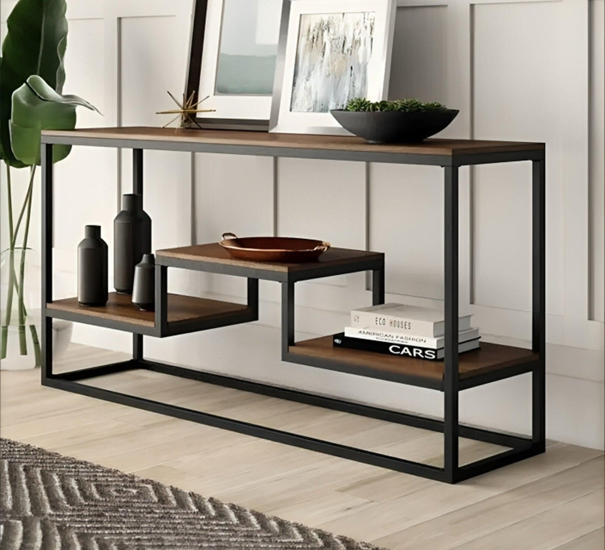 modern-console-with-a-metal-frame-furniture-vitrin
