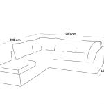 مصنوع من بلاستيك رتان بيور و قماش دك، و يتكون من كنبة و ترابيزة و 2 بوف.