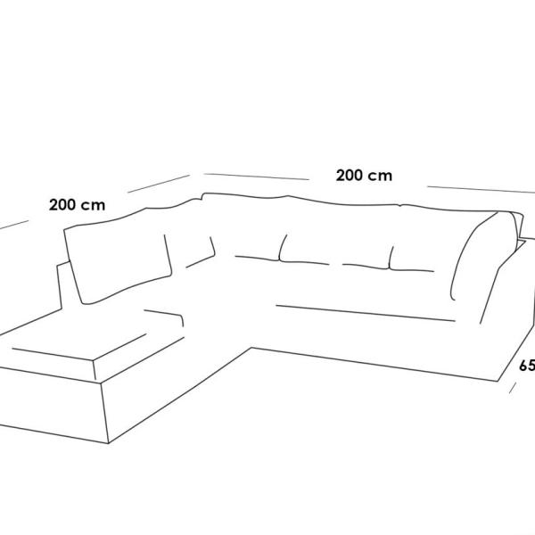 مصنوع من بلاستيك رتان بيور و قماش دك، و يتكون من كنبة و ترابيزة و 2 بوف.