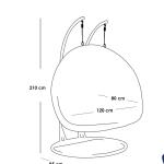 Double Hanging Chair-Brown - ETH.B.2