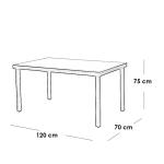 طقم أثاث خارجي حديد وراتان 7 قطع - اسود
