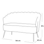 طقم أثاث خارجي حديد و دوبار 4 قطع - بيج