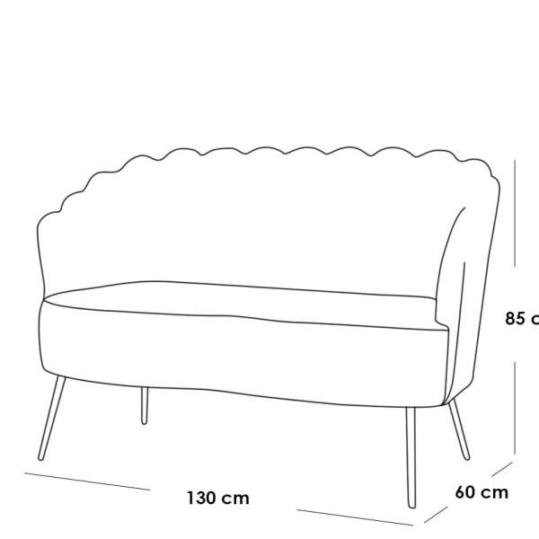 طقم أثاث خارجي حديد و دوبار 4 قطع - بيج