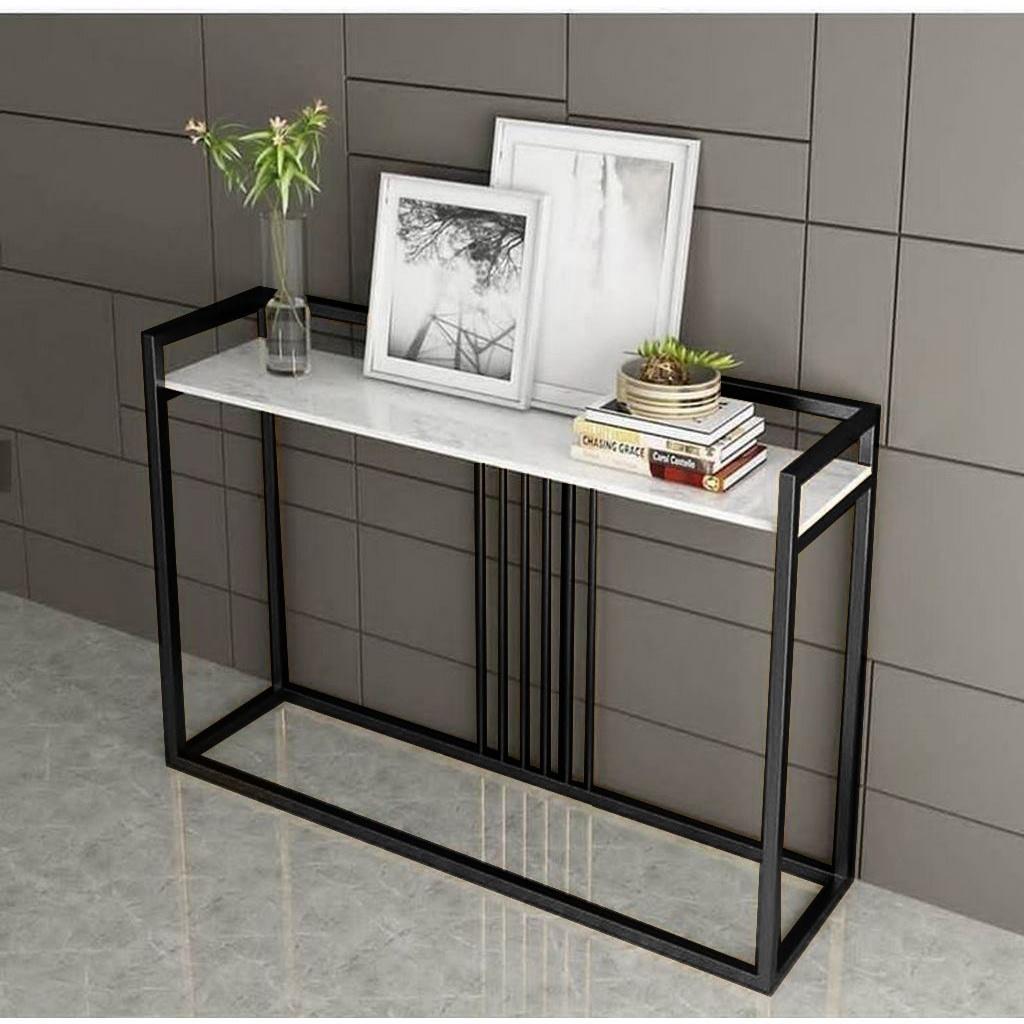 كونسول حديد و رخام 100×120×30 سم - أسود