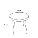 طقم اثاث خارجي 5 قطع - رمادي