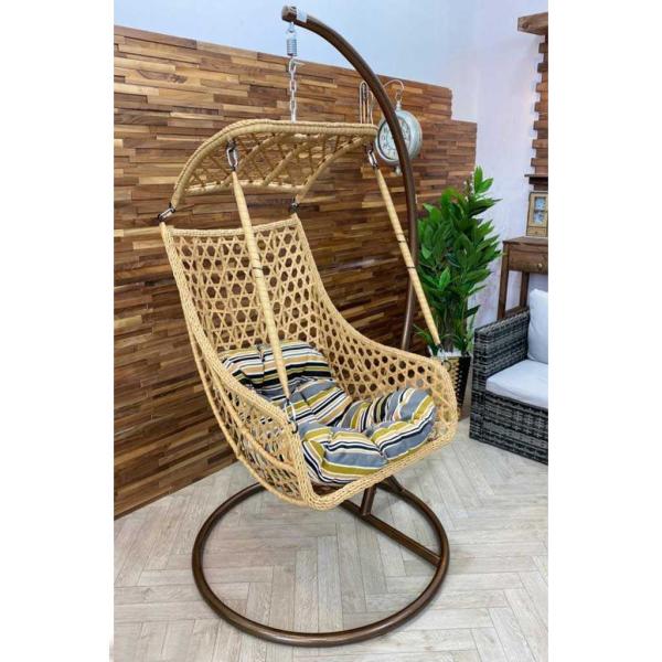 كرسي معلق 210×110×190 سم - بني - RSH.SH119