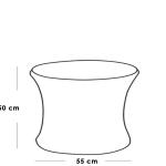 طقم أثاث خارجي - 3 قطع - بني وبيج - RSH.SH34