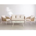 طقم أثاث خارجي بريميوم 4 قطع - بيج