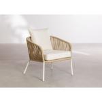 طقم أثاث خارجي بريميوم 4 قطع - بيج