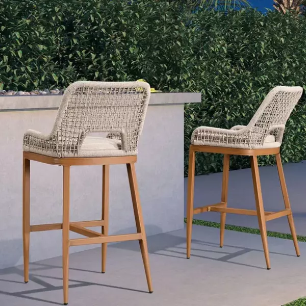 View كرسي بار خارجي- 2قطعة 90×50سم -SAT183