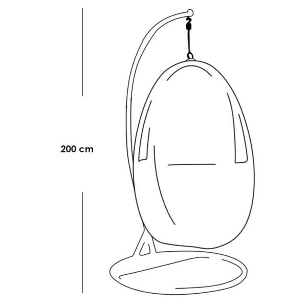 كرسي معلق - أخضر وبني - RSH.SH5