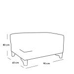 طقم أثاث خارجى رتان بيور وجاكور 2 قطع - رمادي