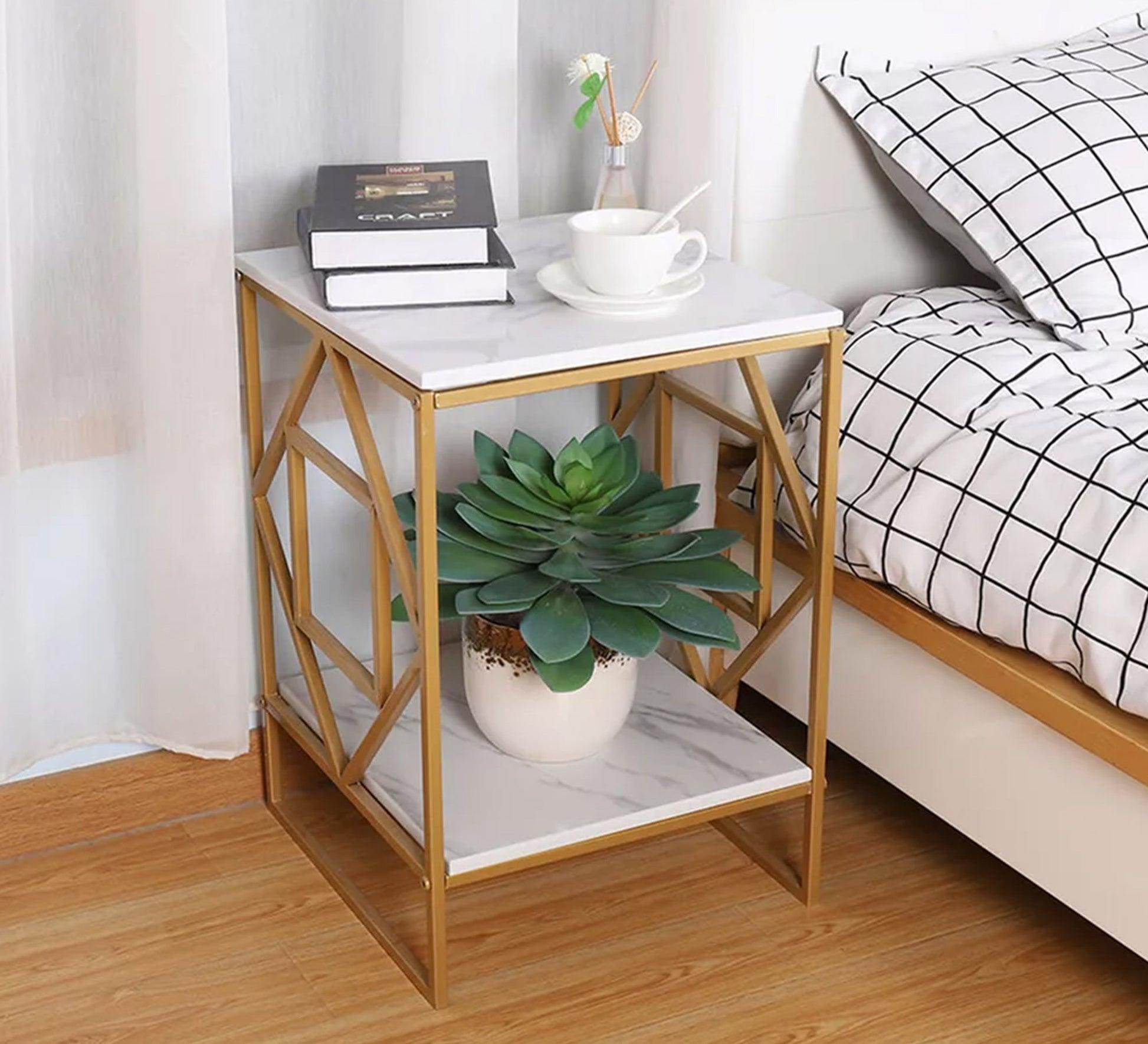 side-table-with-two-shelves-with-a-gold-metal-fram