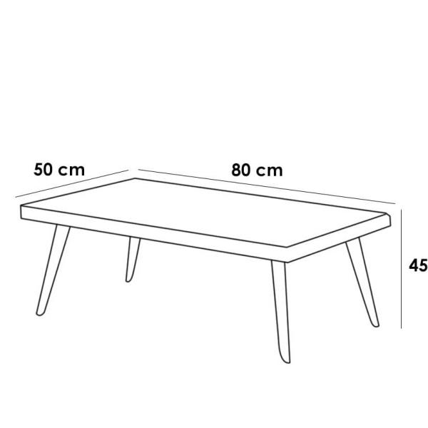 طقم اثاث خارجى 4 قطع - رمادي
