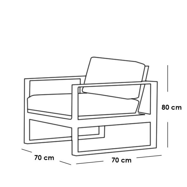 كرسي معلق فردي جاكوار - أسود