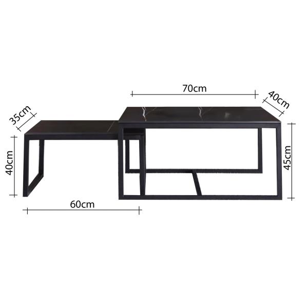 طقم اتنين طاولة وسط